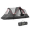 Camping Tent for 6-8 Man with 2000mm Waterproof Rainfly and Carry Bag for Fishing Hiking Festival, Dark Grey