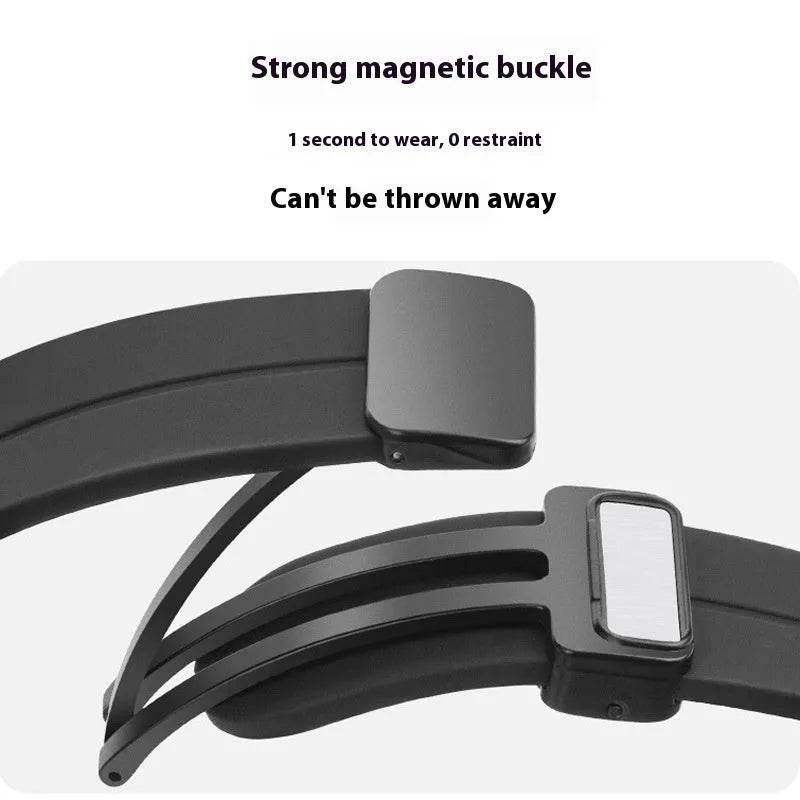 Applicable Watt4 Strap Silicone Magnetic Folding Buckle Watch Band 