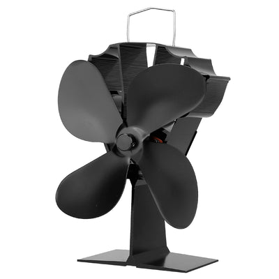 Heat Powered Stove Fan Aluminum Silent Eco Fan For Wood Log Burner Fireplace Warm Air Fan For Winter 
