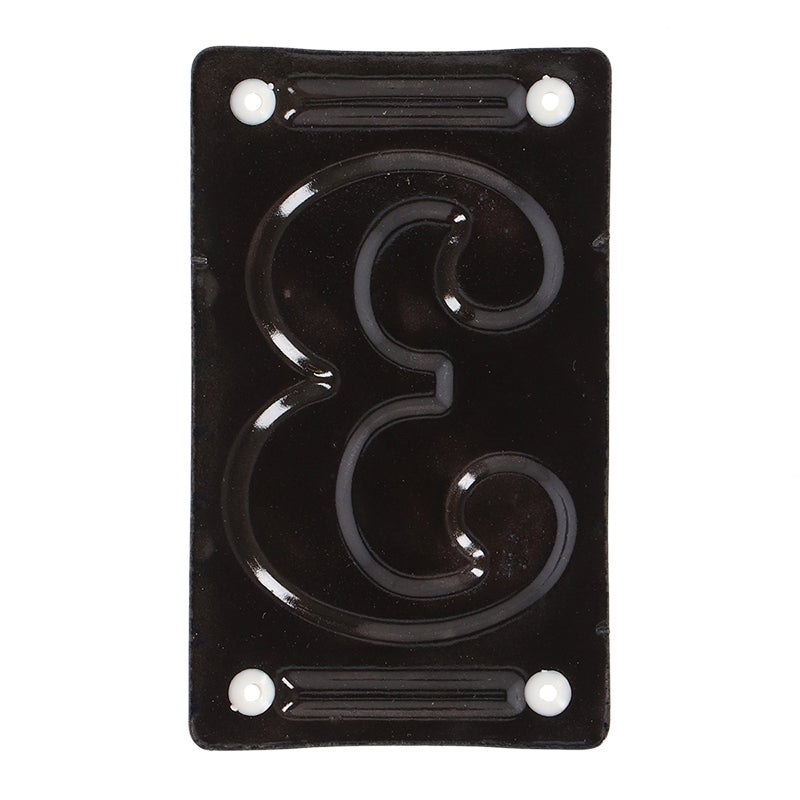 Enamel House Number 3 