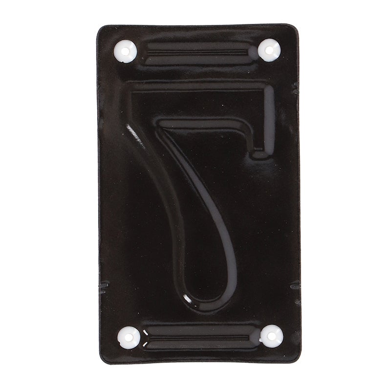 Enamel House Number 7 
