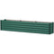 8 x 1.3 x 1.5ft Galvanized Raised Garden Bed, Reinforced Outdoor Planter Box with Open Bottom, Green