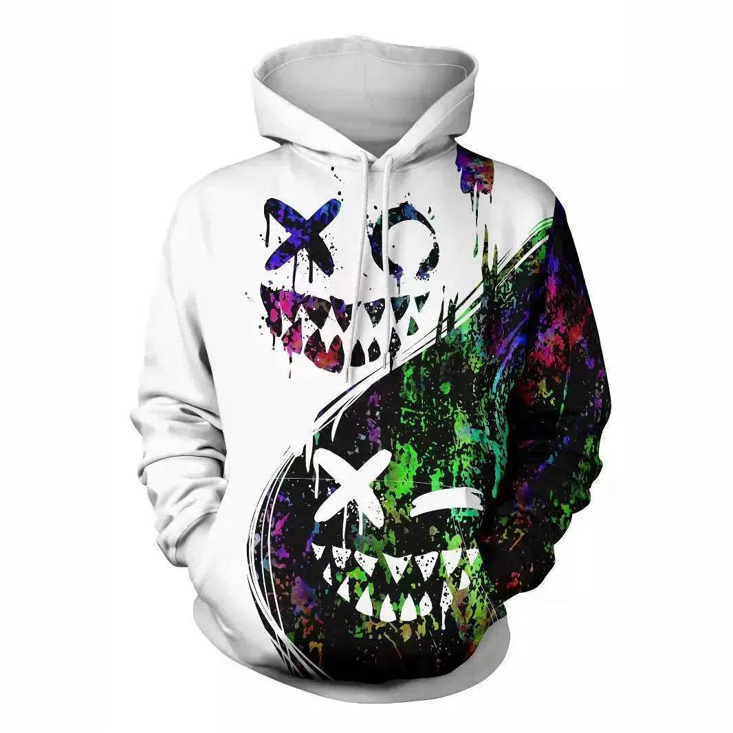 Autumn Winter Halloween Inspired Hoodie Sweatshirt Pullover tops for men 
