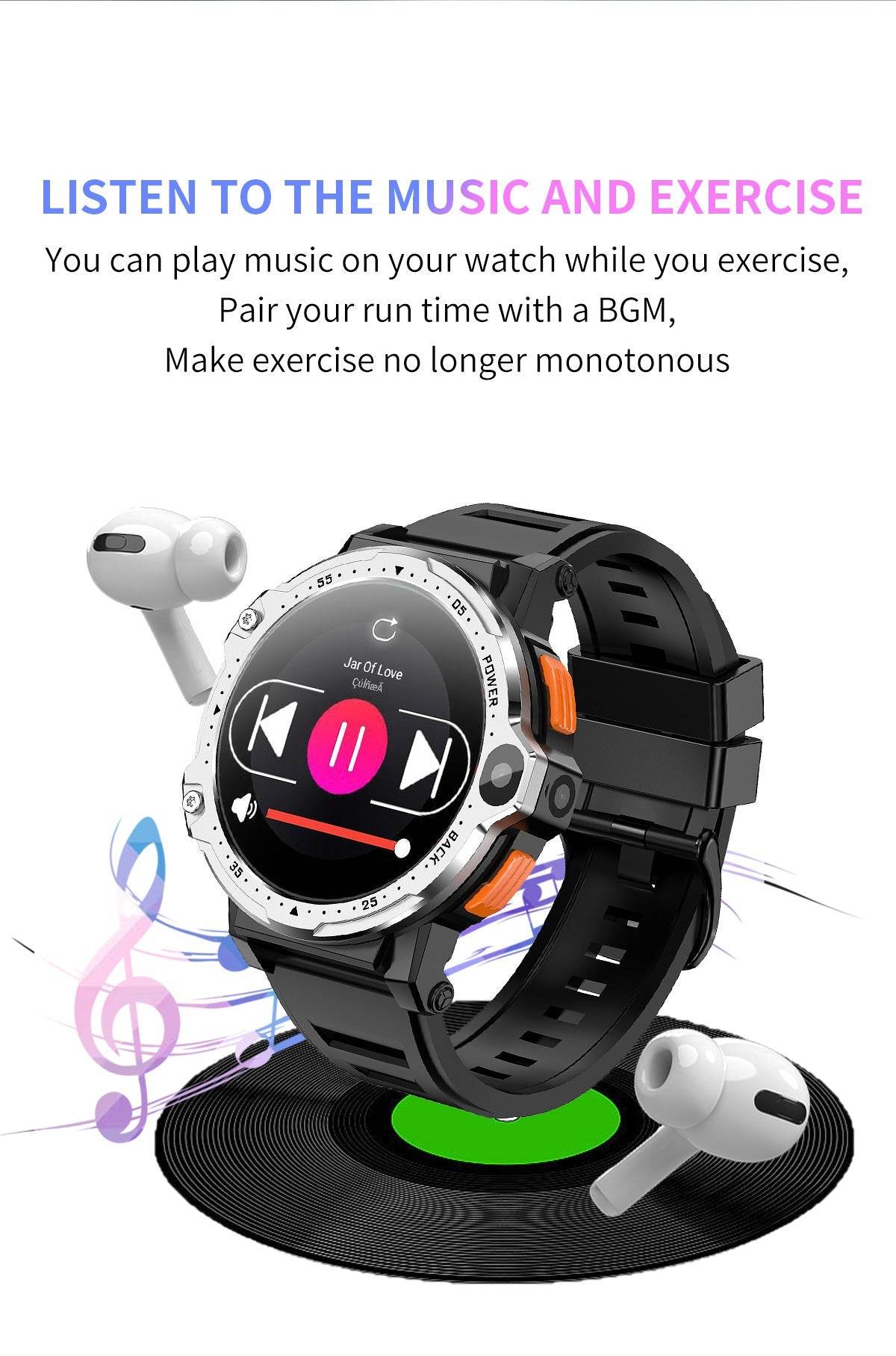 AP6 Smart Watch Dual Camera 4G Plug-in Card 