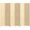 6-Panel Room Divider, 5.6 FT Freestanding Folding Privacy Screen, Partition Wall Divider, Natural Wood