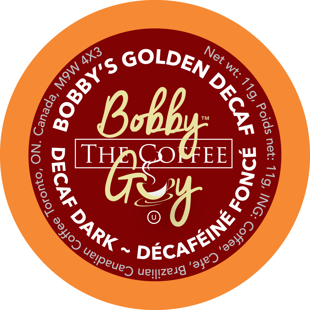 Bobby's Golden Decaf Dark, Single Serve Coffee 