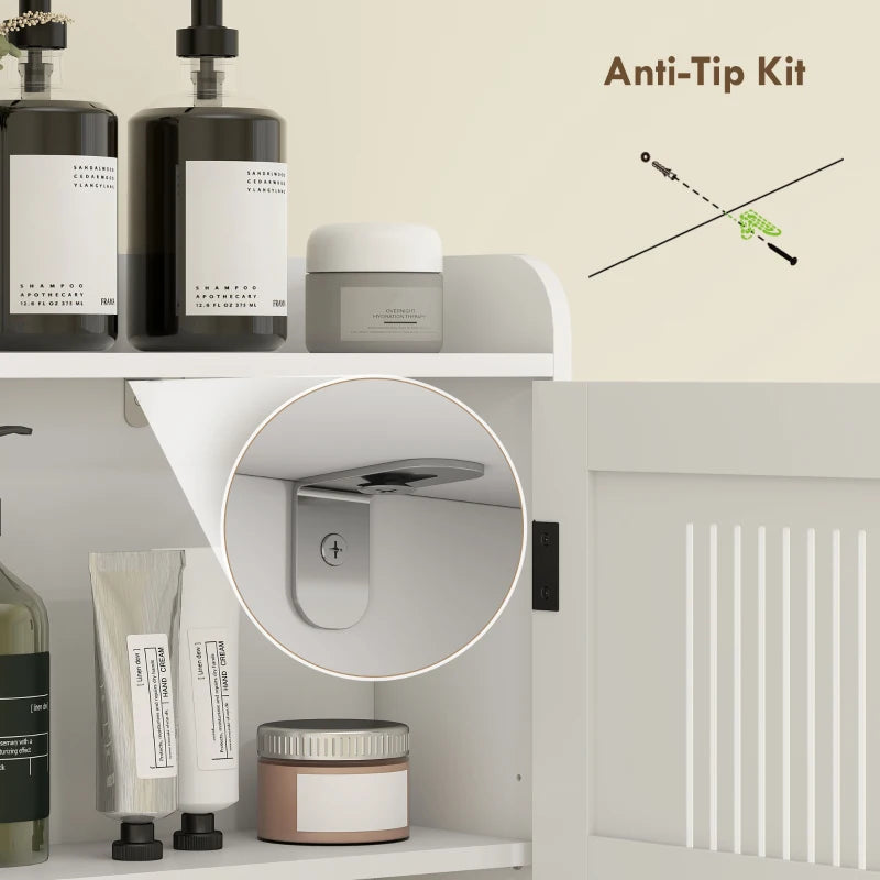 Over the Toilet Storage Cabinet, Bathroom Organizer with Adjustable Shelf, Toilet Paper Holder for Bathroom, Laundry
