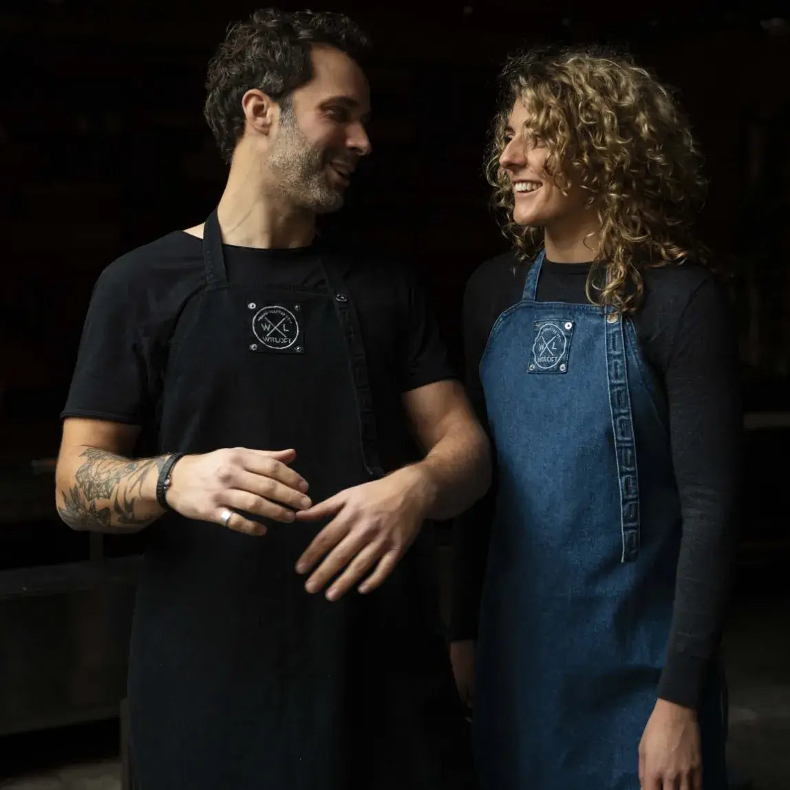 WITLOFT  - Apron Denim Short - Black 