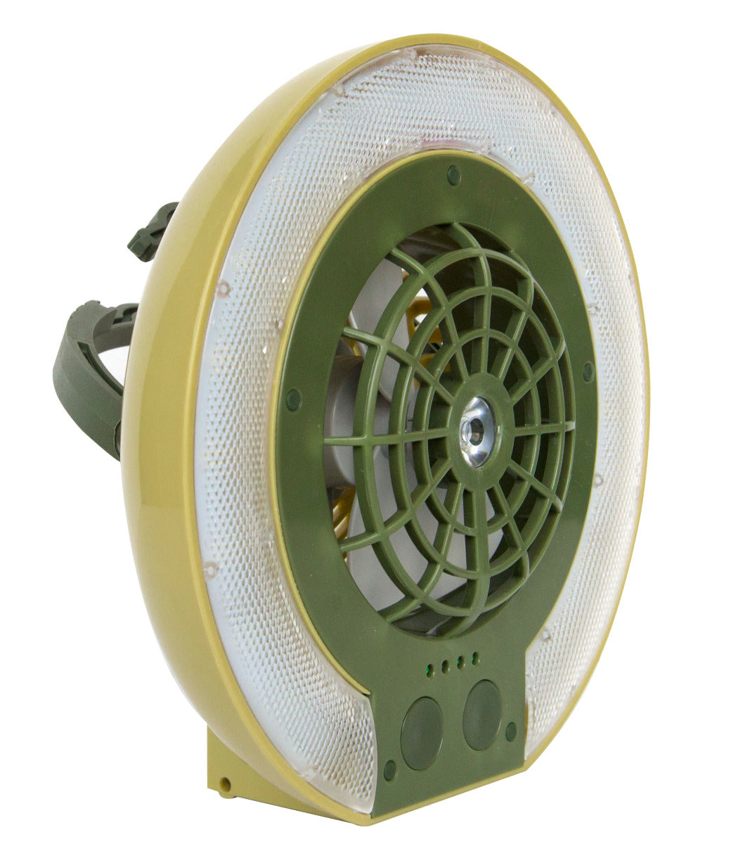 TRU De-LIGHT LiteBreeze LED Multi-Use Multipurpose Disc Fan / Light For Work / Play - Indoor / Outdoor Use 