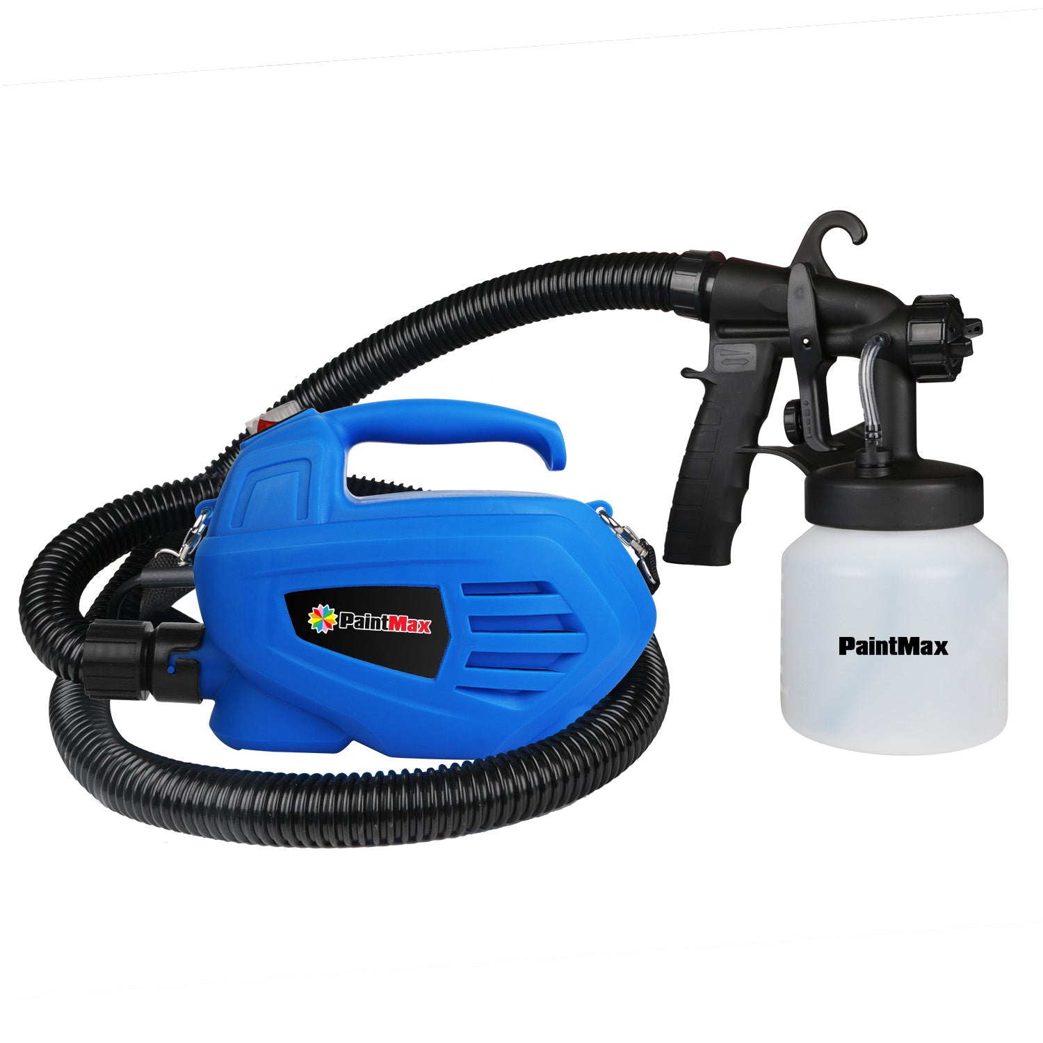 800ML Paint Spray Painter 650W Paint Sprayer Machine 800ML/Min Output HVLP Oil Primer Water Sprayer w/ 3 Spraying Patterns Motor Strap Detachable Cont 