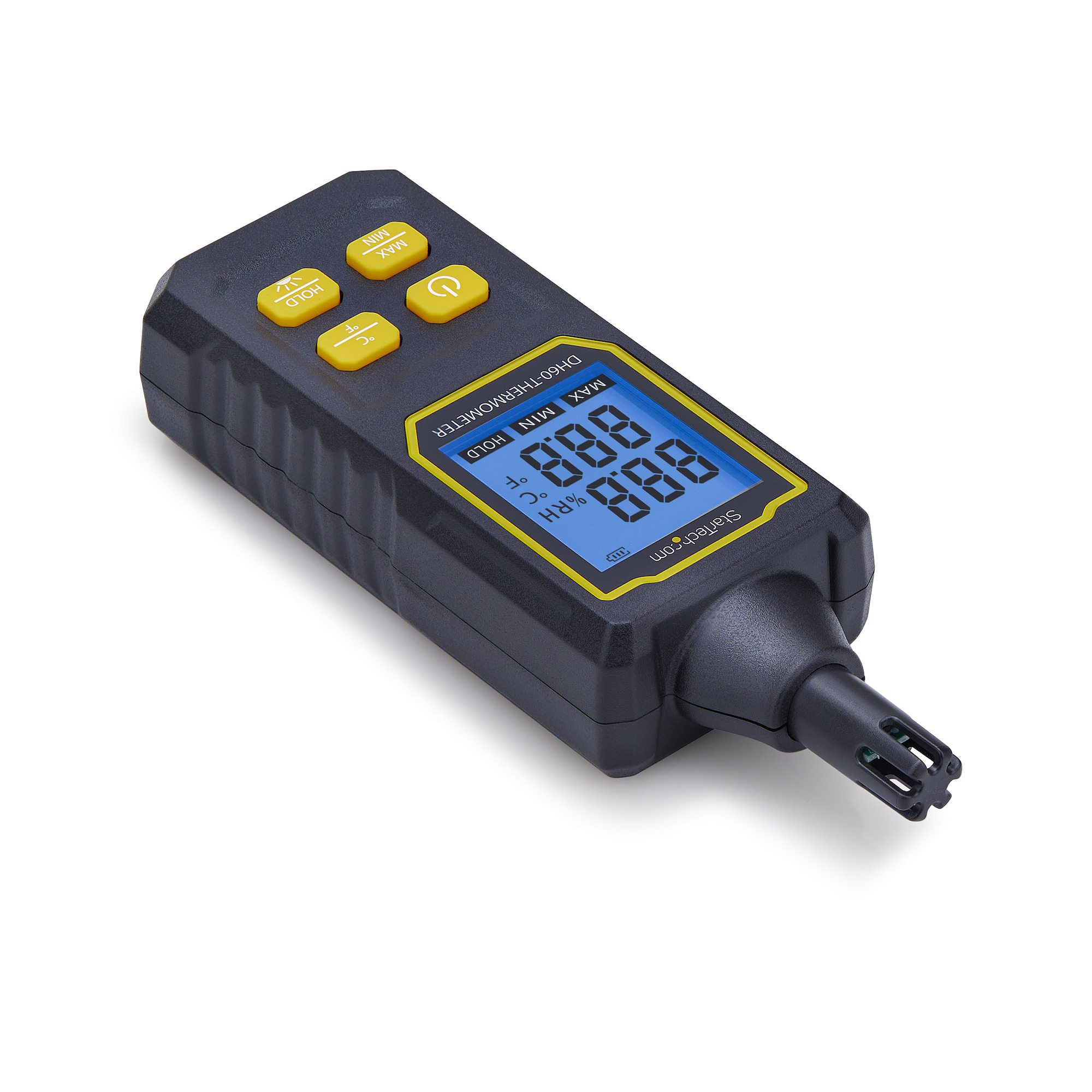 Handheld Digital Temperature/Humidity Meter, Hygrometer W/Large LCD, Portable Thermometer For Server Rooms/Offices, Accurate Sensor, Min/Max Readings 