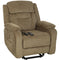 Power Recliner Chair with Massage, Electric Lift Chair for Elderly with Side Pockets, 2 Memory Positions, Remote, Brown