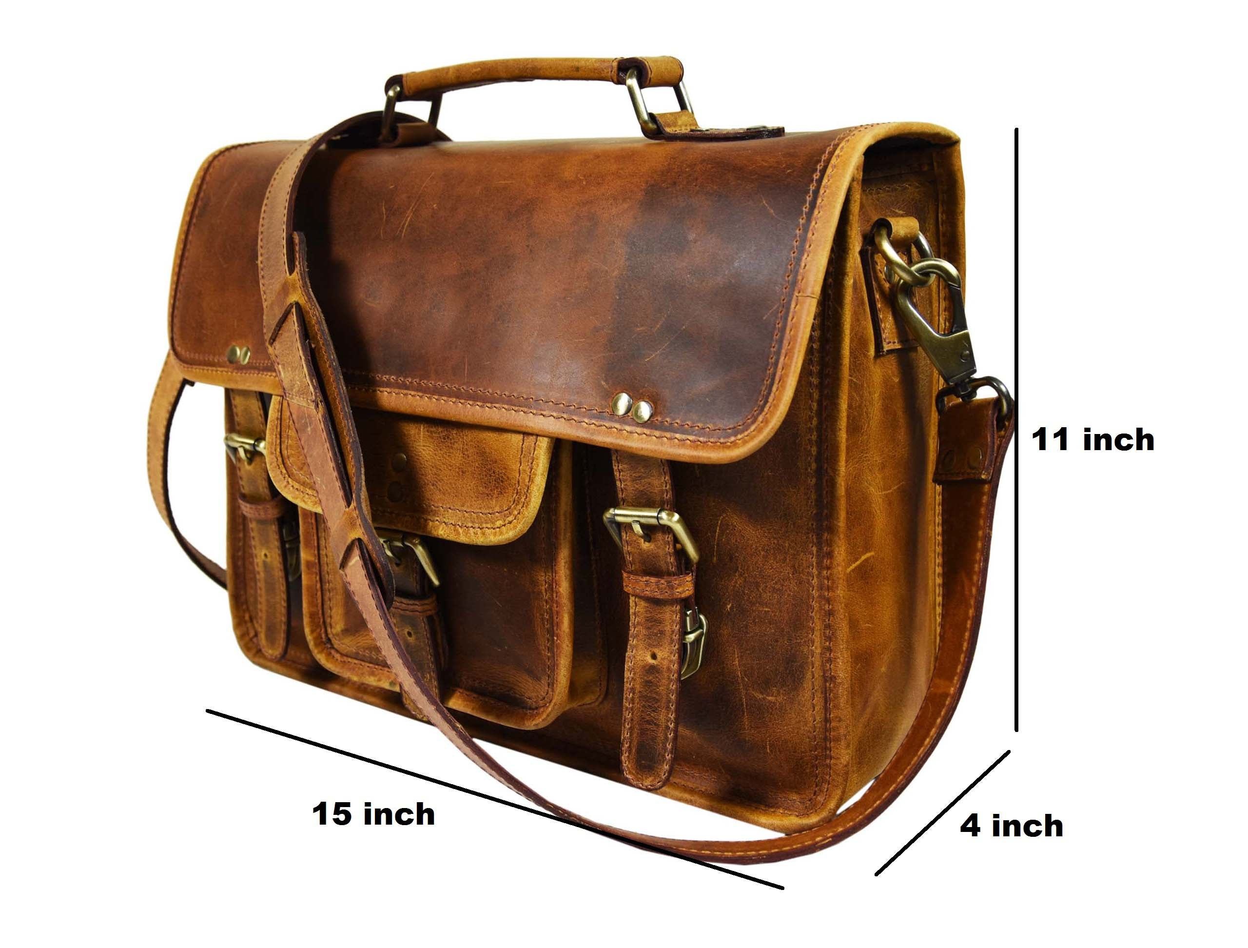 Fresno Leather Portfolio Bag