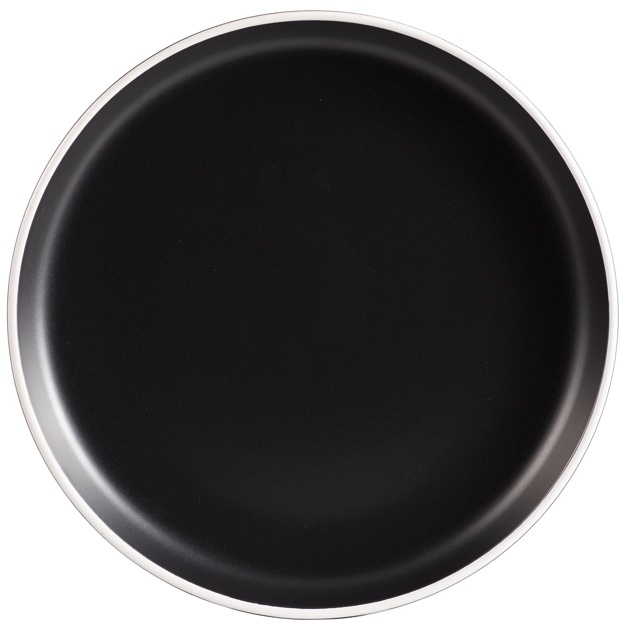 Dinnerware Set 12 Piece 2 Tone Cylinder Black, Service for 4 