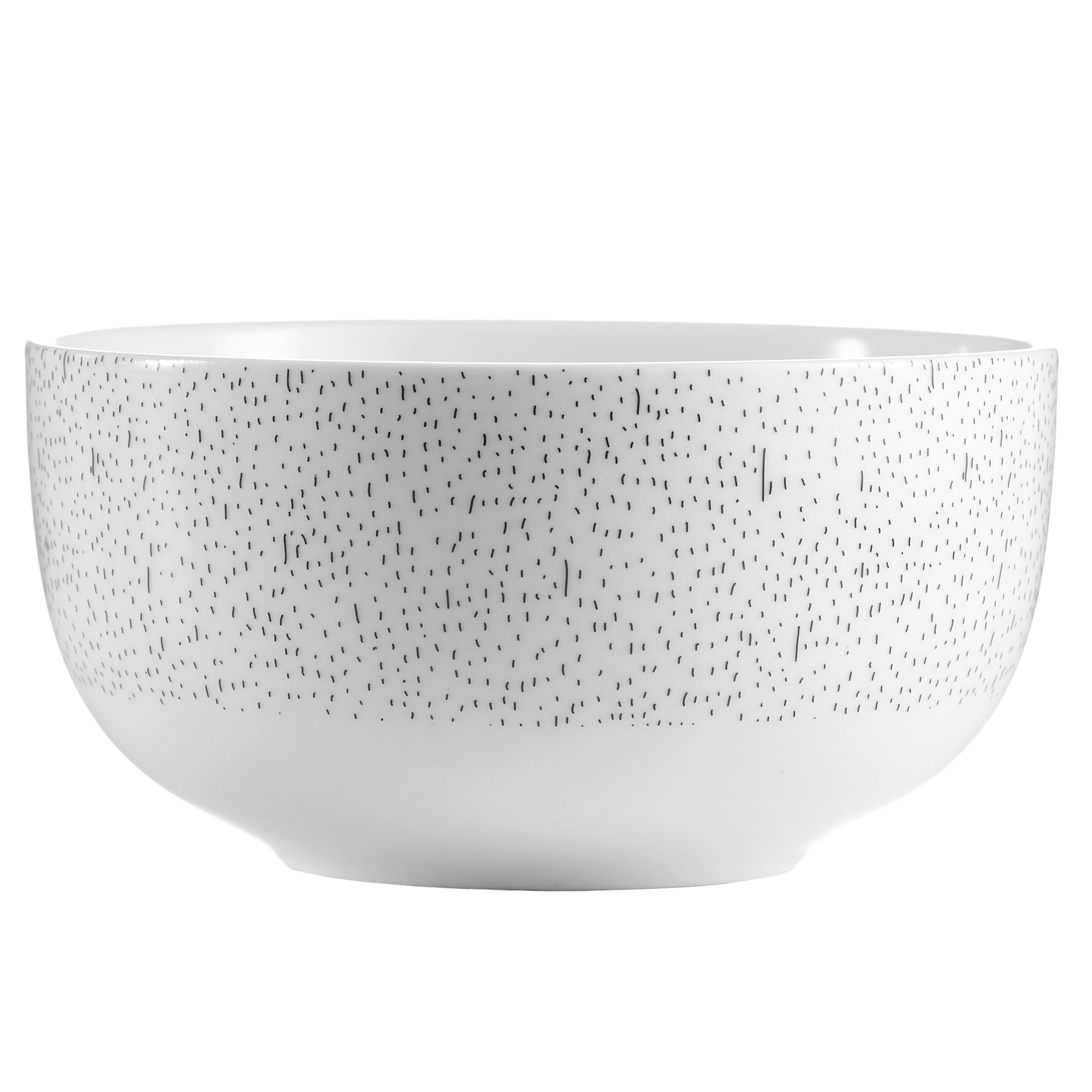 Dinnerware Set 12 Piece Black and White, Service for 4 