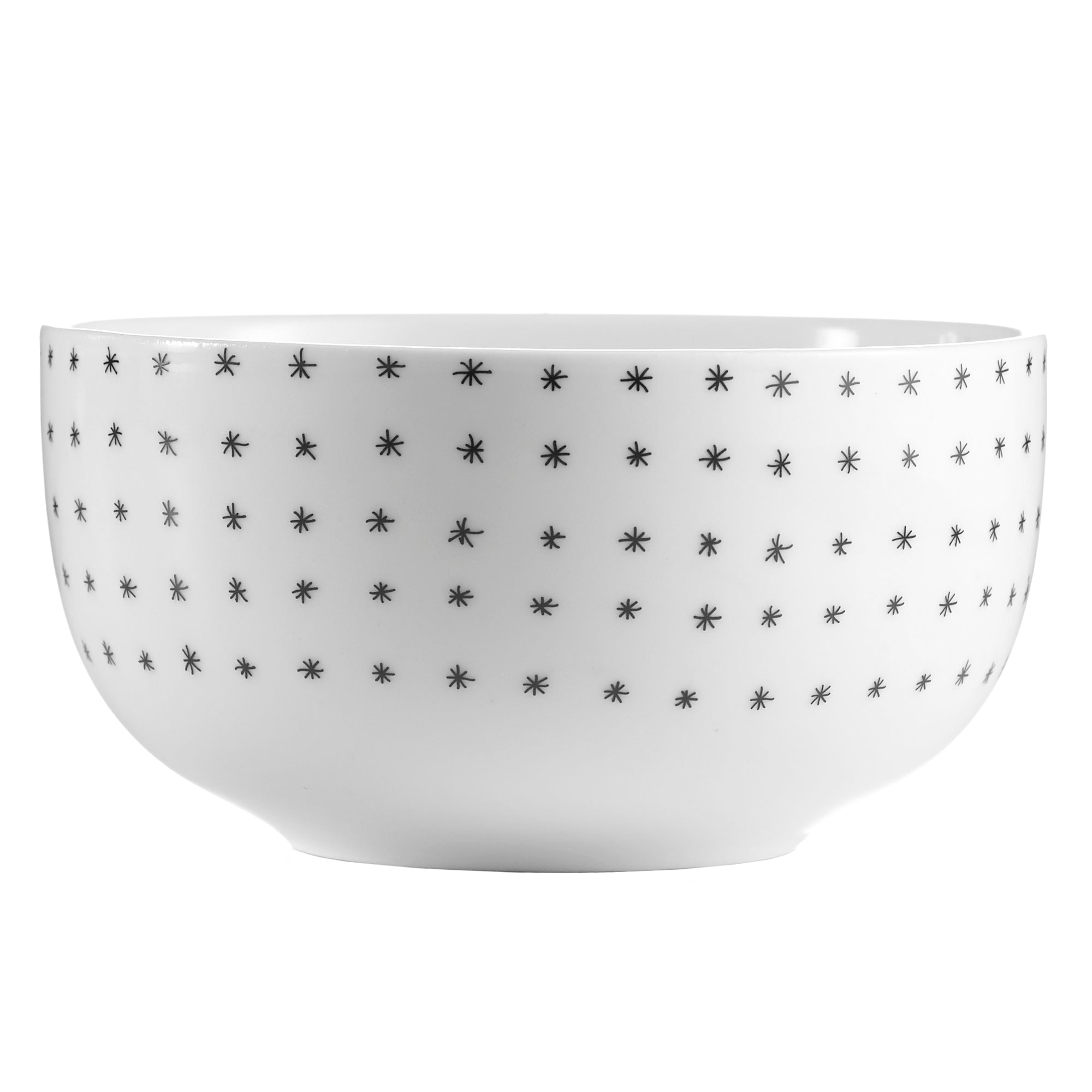 Dinnerware Set 12 Piece Black and White, Service for 4 