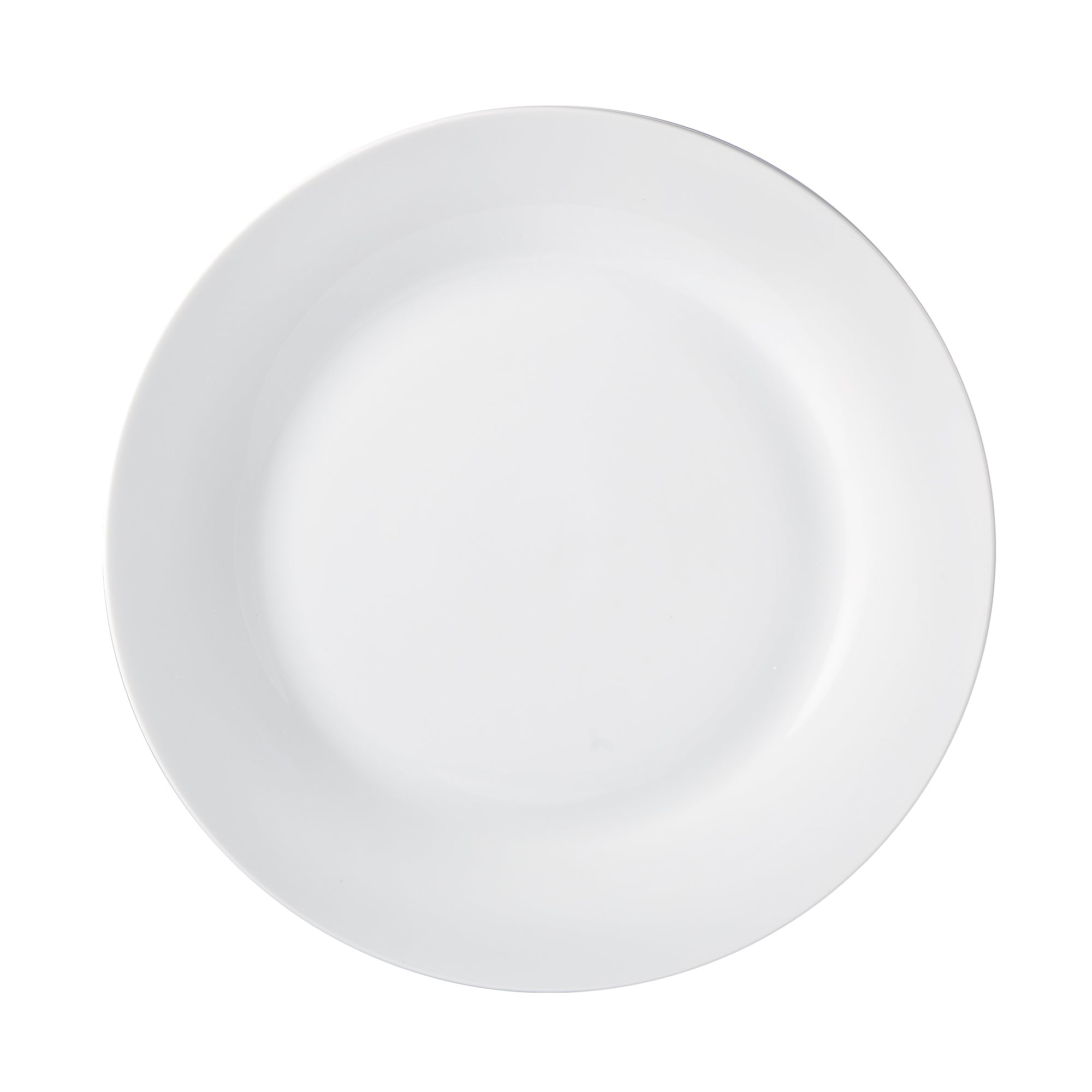 Dinnerware Set 12 Piece Plain White Round Rim, Service for 4 