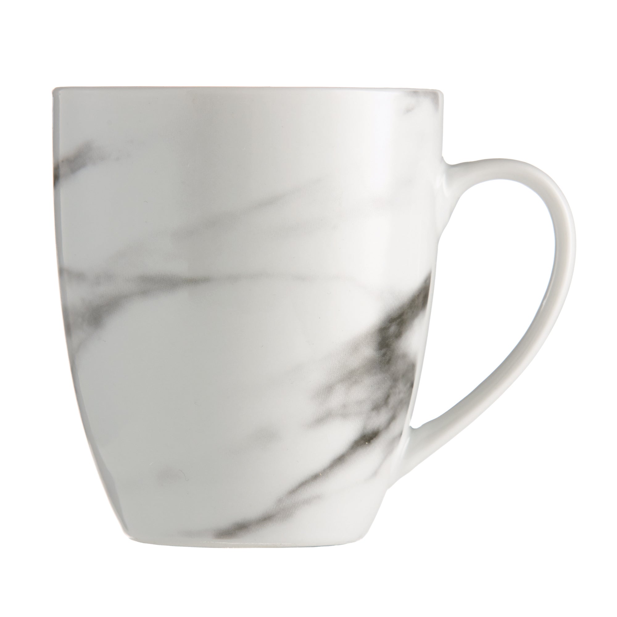 Dinnerware Set 16 Piece Porcelain Coupe Marble, Service for 4 