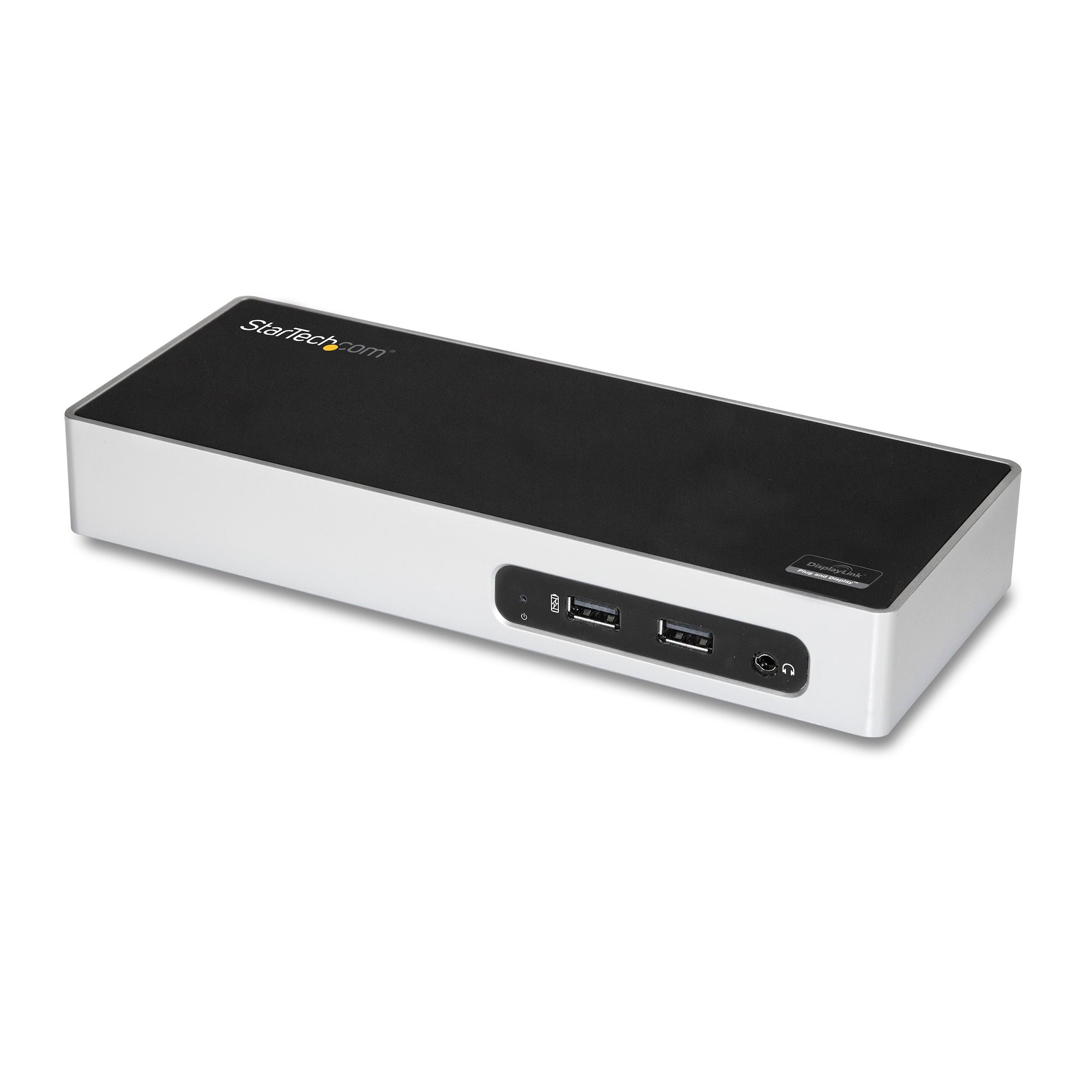 USB 3.0 Docking Station - Dual Monitor Laptop Docking Station with HDMI & DVI/VGA Video - 6-port USB 3.1 Gen 1 5Gbps Hub, GbE, Audio - Universal Type-A Dock - Windows & Mac 