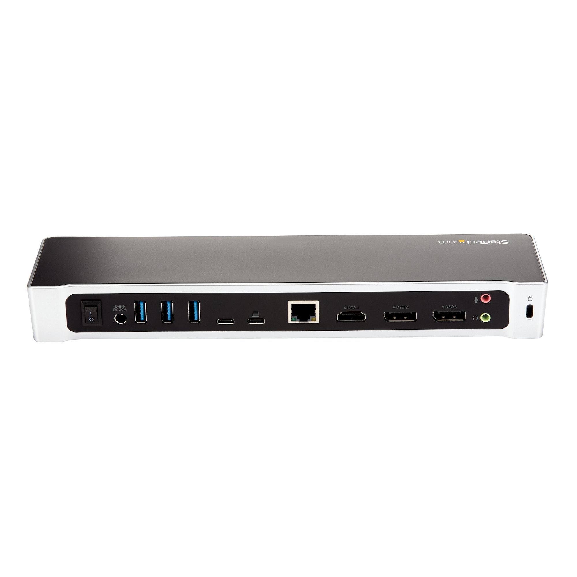 4K USB-C Dock, Triple UHD 4K Monitor Docking Station, Mac & Windows, USB C to HDMI & DisplayPort, 100W Power Delivery, 5x USB 5Gbps Hub - TAA 