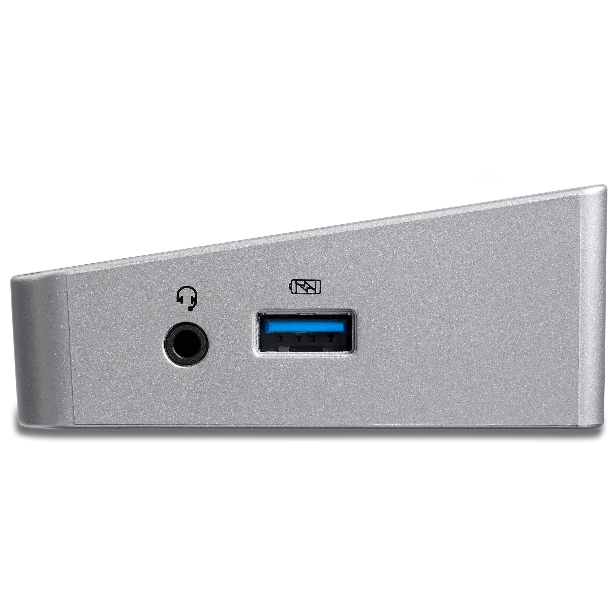 4K USB-C Dock, Triple UHD 4K Monitor Docking Station, Mac & Windows, USB C to HDMI & DisplayPort, 100W Power Delivery, 5x USB 5Gbps Hub - TAA 