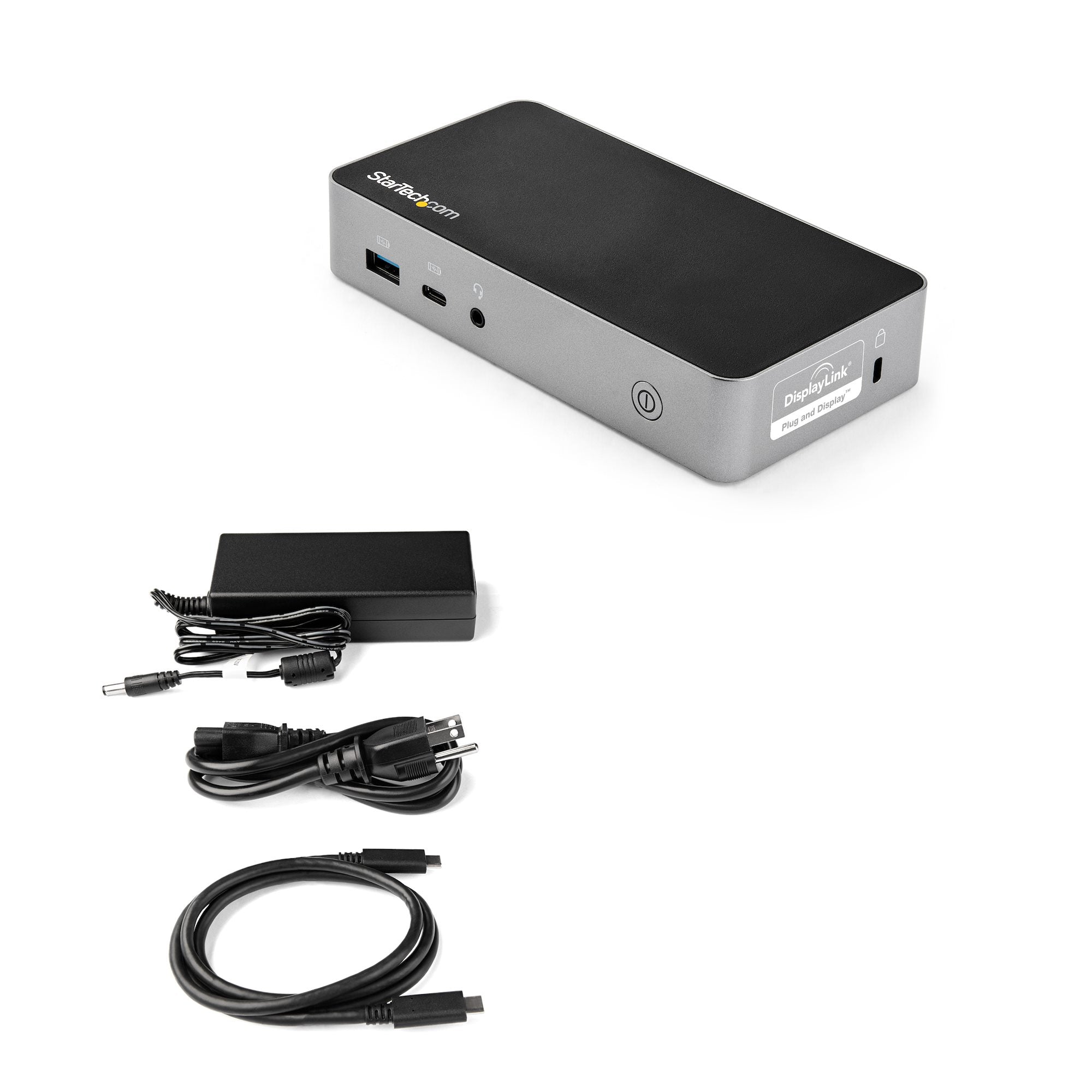 USB-C Dock - Dual Monitor 1080p HDMI Laptop Docking Station - 65W Power Delivery - 1x USB-C, 3x USB-A, Ethernet - Dual Video Display USB 3.1 Gen 1 Type-C Dock - Mac & Windows 
