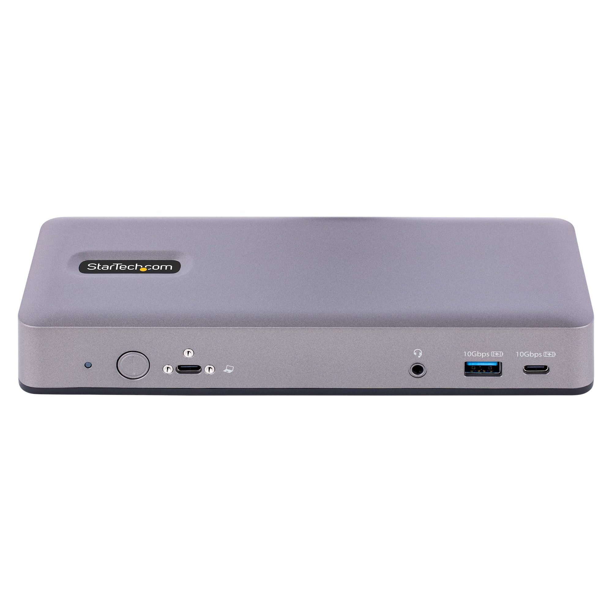 USB-C Docking Station, Multi Monitor HDMI/DP/USB-C Video Output, USB-C Dock, Triple Monitor 4K30/Dual 4K60, 7-Port USB Hub, 60W Power Delivery, GbE, 3.5mm Audio, Works With Chromebook certified - TAA 