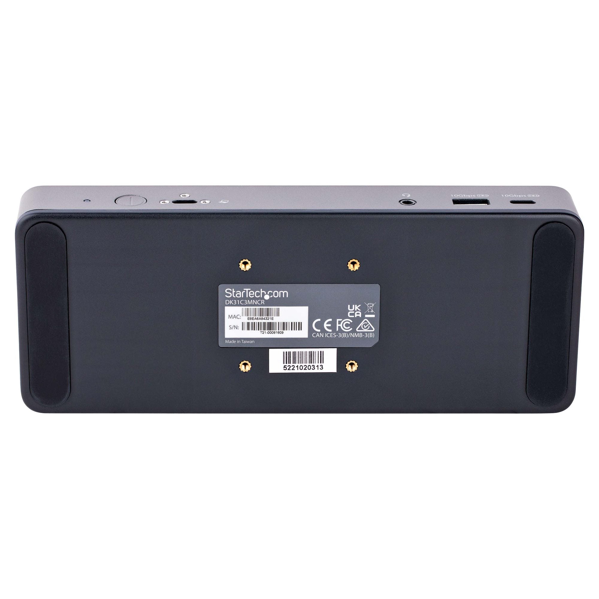 USB-C Docking Station, Multi Monitor HDMI/DP/USB-C Video Output, USB-C Dock, Triple Monitor 4K30/Dual 4K60, 7-Port USB Hub, 60W Power Delivery, GbE, 3.5mm Audio, Works With Chromebook certified - TAA 