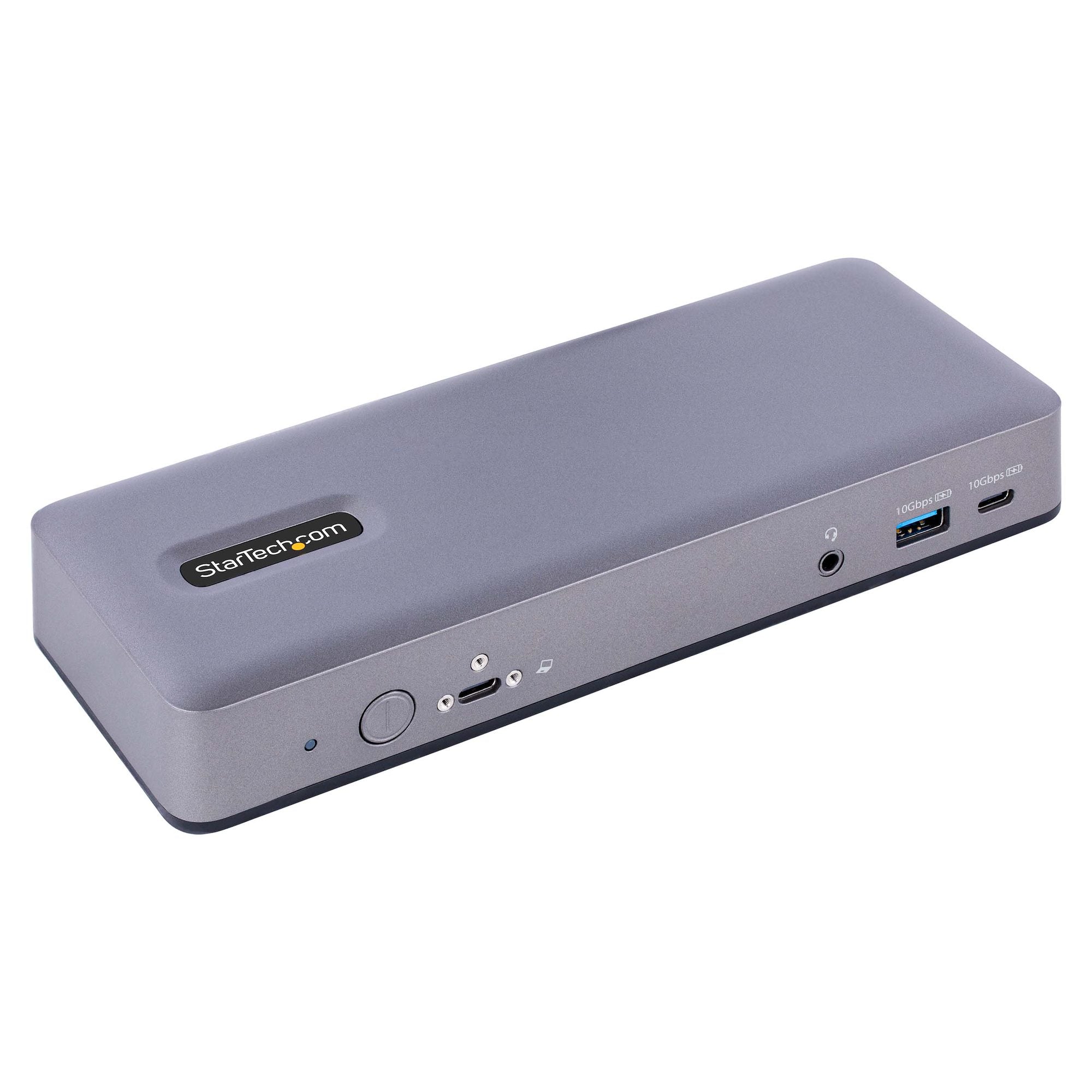 USB-C Docking Station, Multi Monitor HDMI/DP/USB-C Video Output, USB-C Dock, Triple Monitor 4K30/Dual 4K60, 7-Port USB Hub, 60W Power Delivery, GbE, 3.5mm Audio, Works With Chromebook certified - TAA 