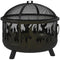 Outsunny Metal Fire Pit 24