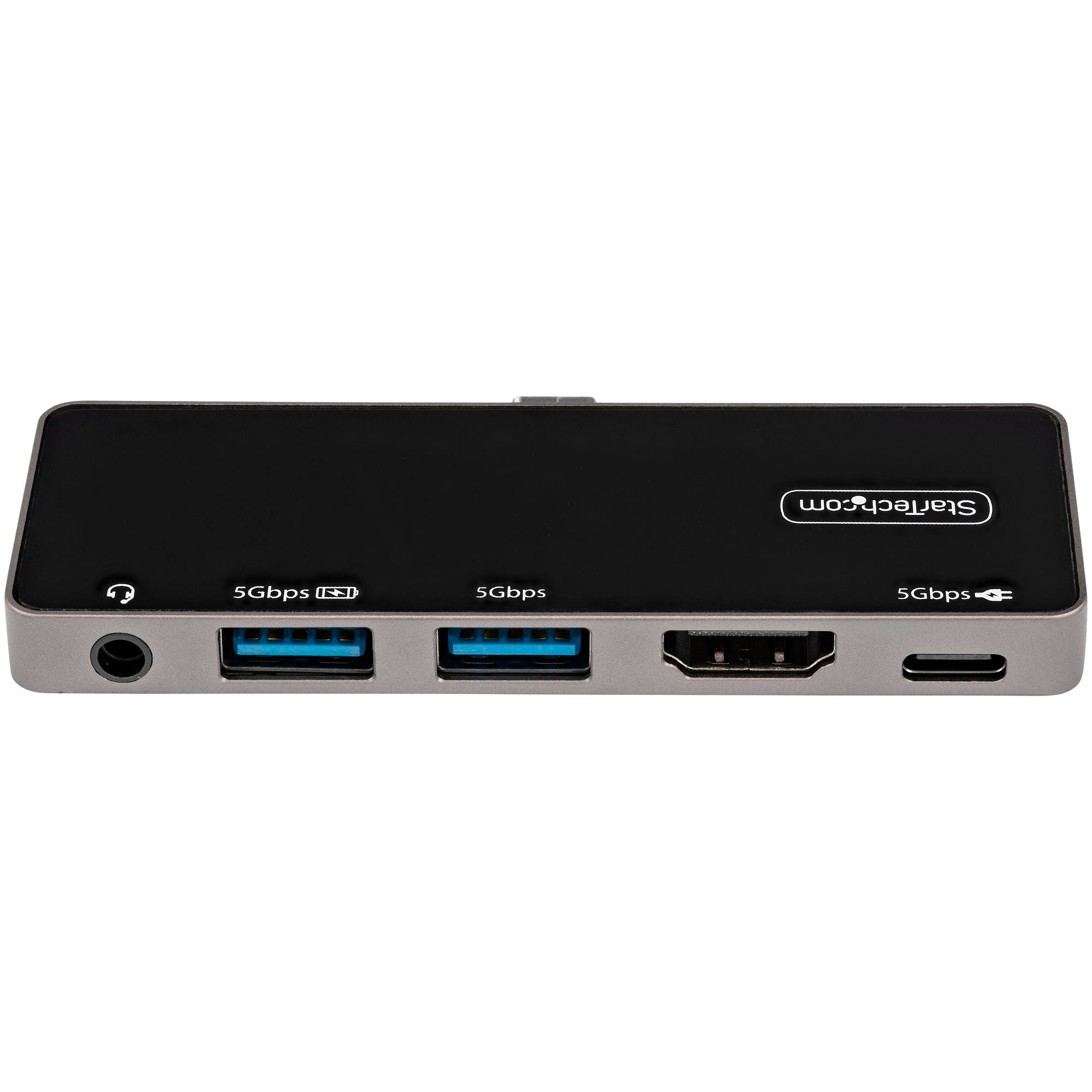 USB C Multiport Adapter - USB-C to 4K 60Hz HDMI 2.0, 100W Power Delivery Pass-Through Charging, 3-Port USB 3.0 Hub, Audio - USB-C Mini Dock - Portable USB Type-C Travel Dock 