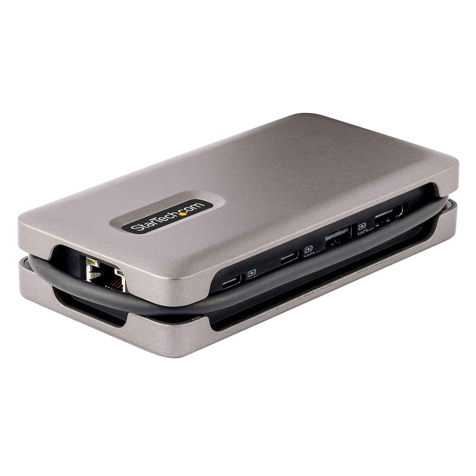 USB-C Multiport Adapter, 4K 60Hz HDMI 2.0b, HDR, USB 3.2 Gen 2 10Gbps Hub (2xUSB-C, 1xUSB-A), 100W PD Pass-Through, Mini Travel Dock, 12"/30cm Cable, Laptop Docking Station 