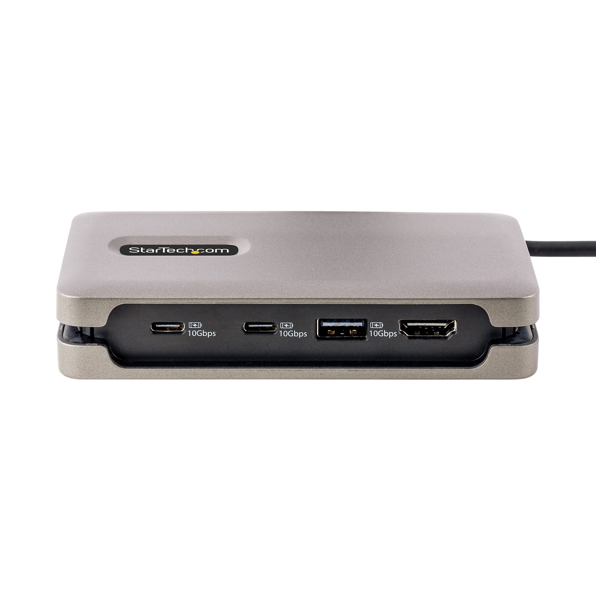 USB-C Multiport Adapter, 4K 60Hz HDMI 2.0b, HDR, USB 3.2 Gen 2 10Gbps Hub (2xUSB-C, 1xUSB-A), 100W PD Pass-Through, Mini Travel Dock, 12"/30cm Cable, Laptop Docking Station 