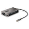 USB-C Multiport Adapter - HDMI/VGA - 4K 60Hz - 3-Port USB Hub - 100W Power Delivery Pass-Through - GbE - Travel Mini Docking Station w/ Charging - 1ft/30cm Wrap-Around Cable