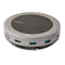 USB-C Speakerphone Docking Station, Mini Portable Conference Speaker and Audio Dock, USB-C to VGA/4K HDMI, 2x USB-A Hub, Mic/Speaker, Teams/Zoom/Softphone Speakerphone