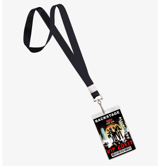 Kiss Love Gun Backstage Pass Lanyard ID 