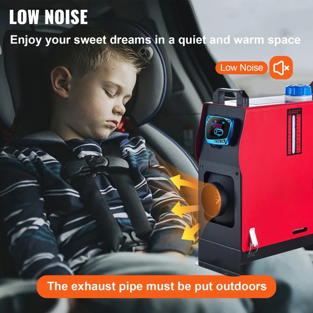 8KW 12V Diesel Parking Heater with Silencer and Remote for Trucks and Motorhomes