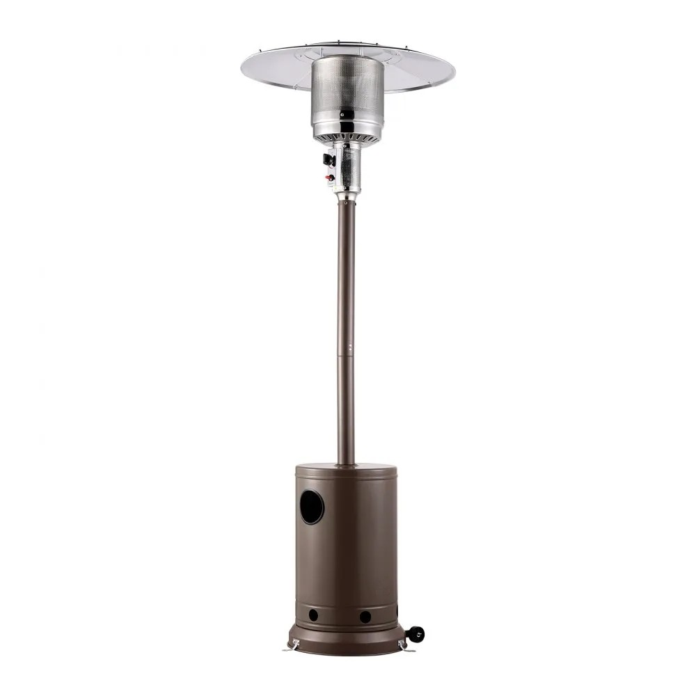 50,000 BTU Outdoor Propane Heater with Hammered Bronze Finish and Round Table