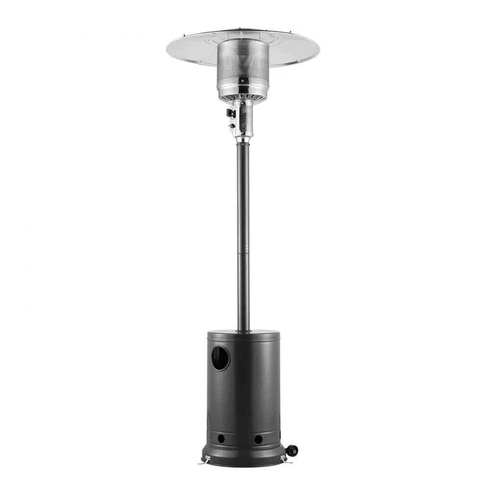 50,000 BTU Propane Patio Heater, Tall Hammered Finish with Wheels