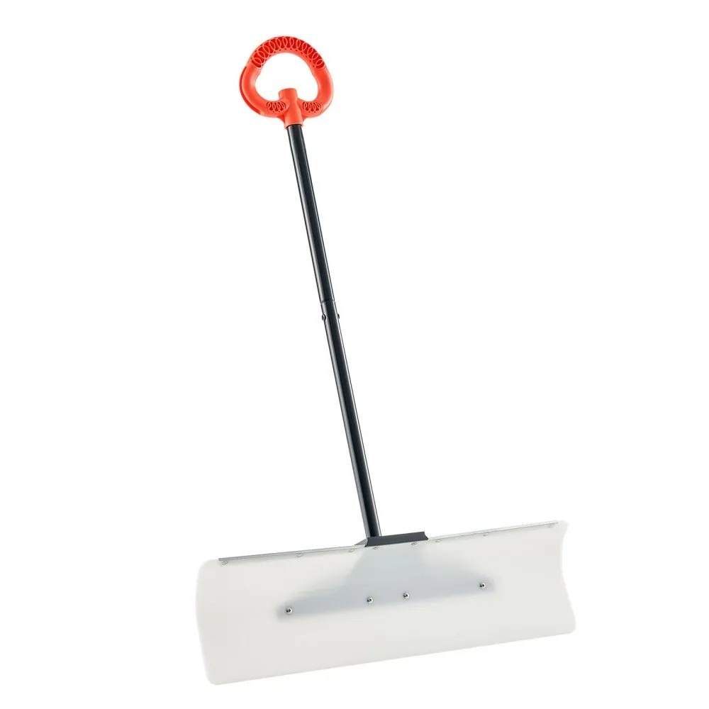 30-Inch Snow Pusher with Ergonomic Handle for Winter Snow Clearing