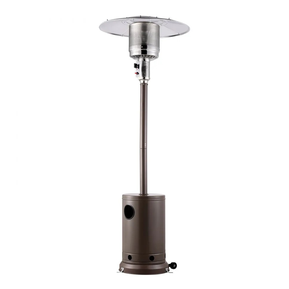 50,000 BTU Outdoor Propane Heater with Hammered Bronze Finish and Round Table