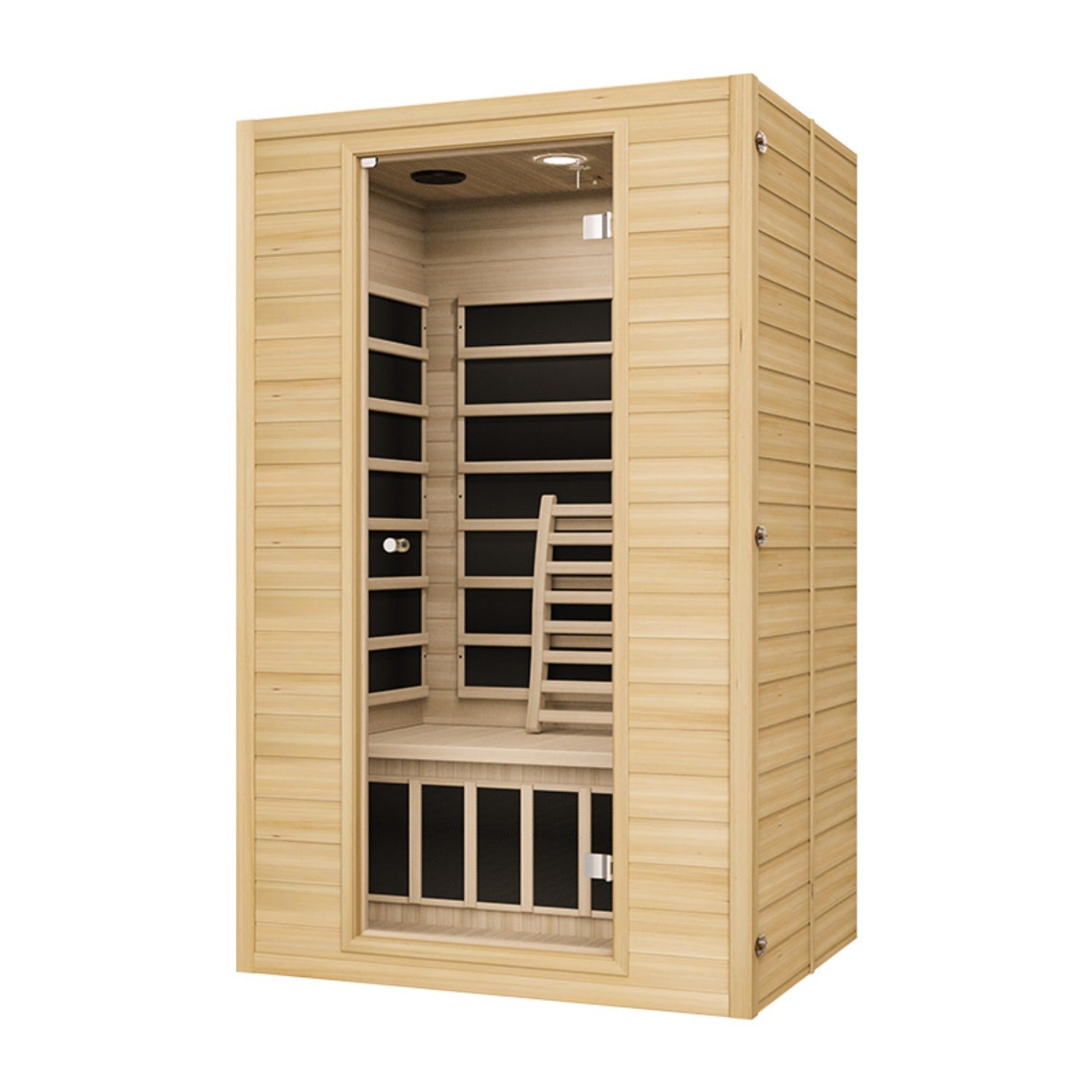 Blisspod, Vienna, Far Infrared Sauna Canadian Hemlock Very Low EMF Sauna, 7 Heaters – 3 Persons 