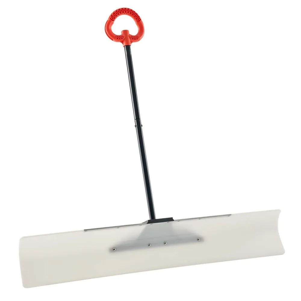48-Inch Plastic Snow Pusher with Ergonomic Handle for Winter Snow Clearing