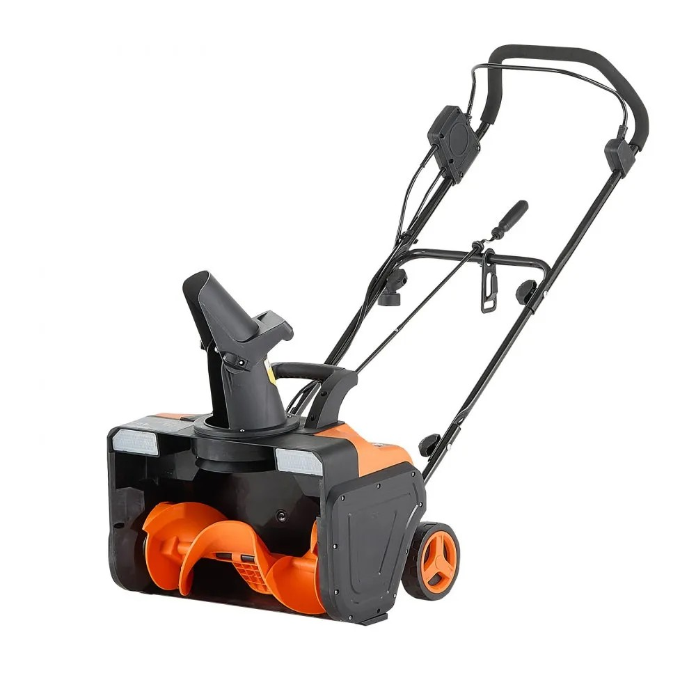 20-Inch Electric Snow Blower with 15A Motor, Dual LED Headlights and Rotating Chute