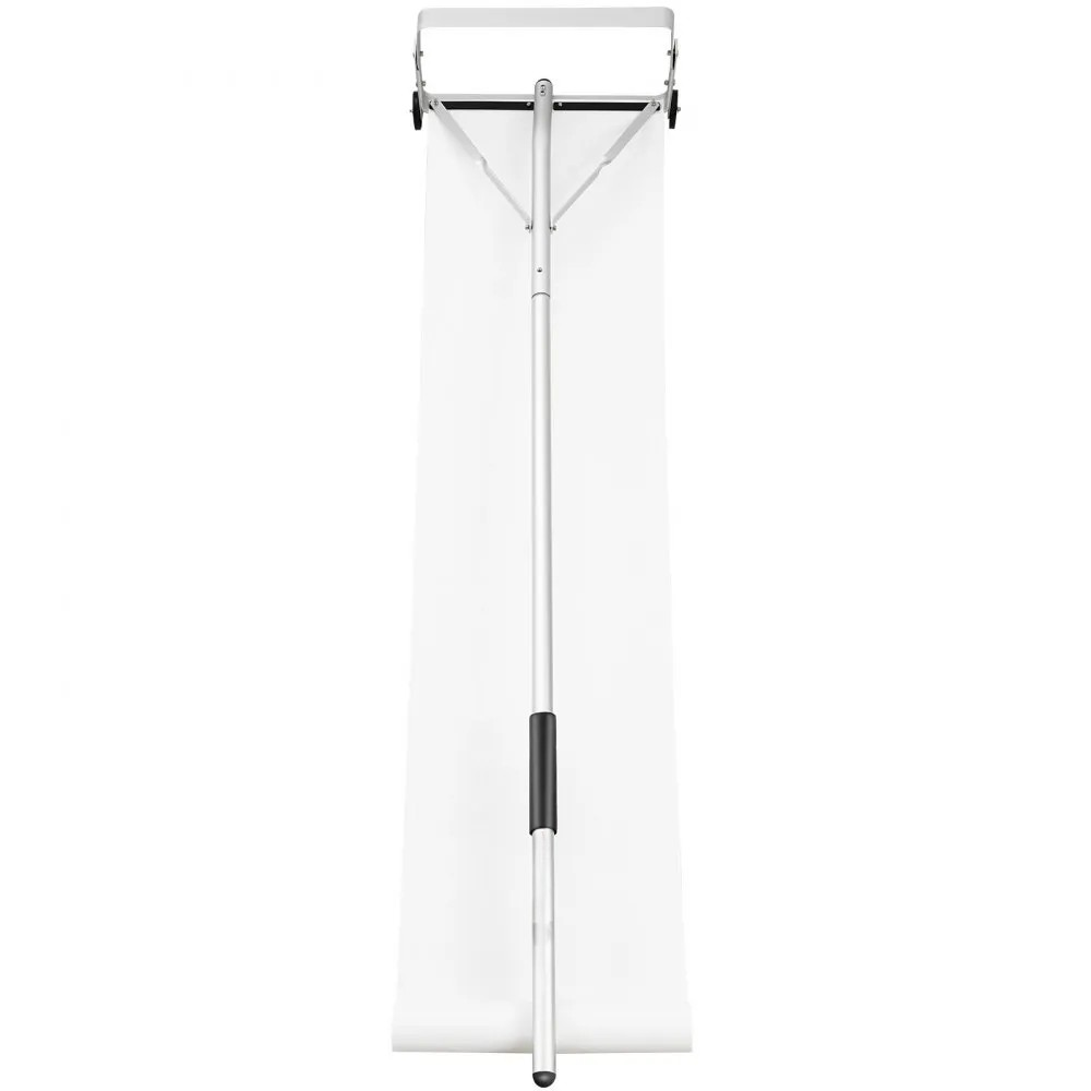 30 ft Roof Snow Rake with 19-Inch Blade, Slide Cloth and Rolling Wheels