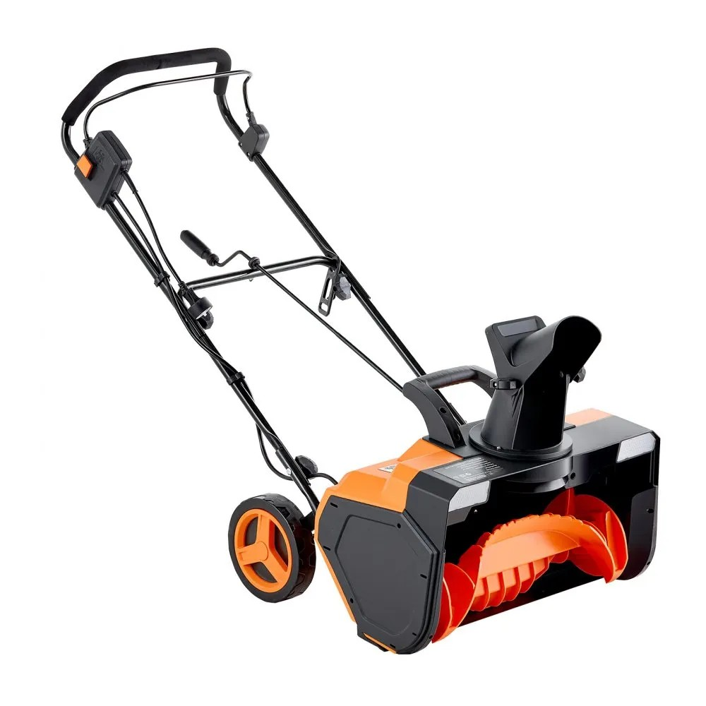 23-Inch Electric Snow Blower with 15A Motor, Dual LED Headlights and Rotating Chute