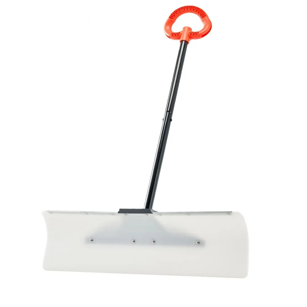 30-Inch Snow Pusher with Ergonomic Handle for Winter Snow Clearing