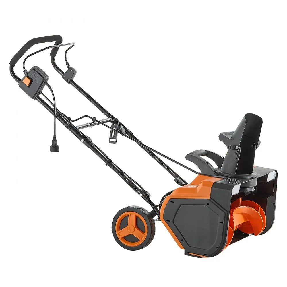 23-Inch Electric Snow Blower with 15A Motor, Dual LED Headlights and Rotating Chute