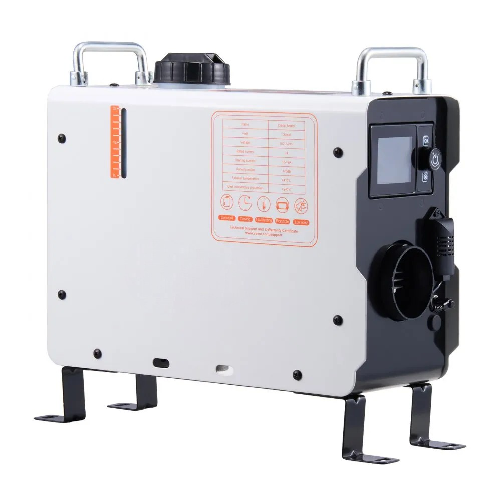 2KW Diesel Air Heater with Bluetooth, Remote Control and Digital Display