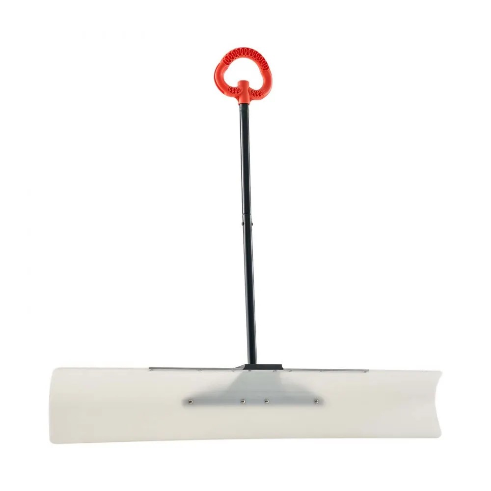 48-Inch Plastic Snow Pusher with Ergonomic Handle for Winter Snow Clearing